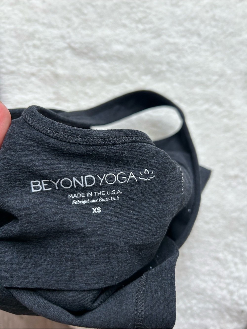 Beyond Yoga Black SpaceDye Racerback Sports Bra - Picture 5 of 5